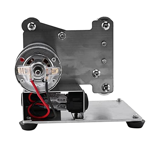 Multifunctional Mini Electric Belt Sander - DIY Polishing & Grinding Machine with Edge Sharpener - Silver Color (110V US Plug) - Perfect for Woodworking, Metal Craft & Home Improvement Projects