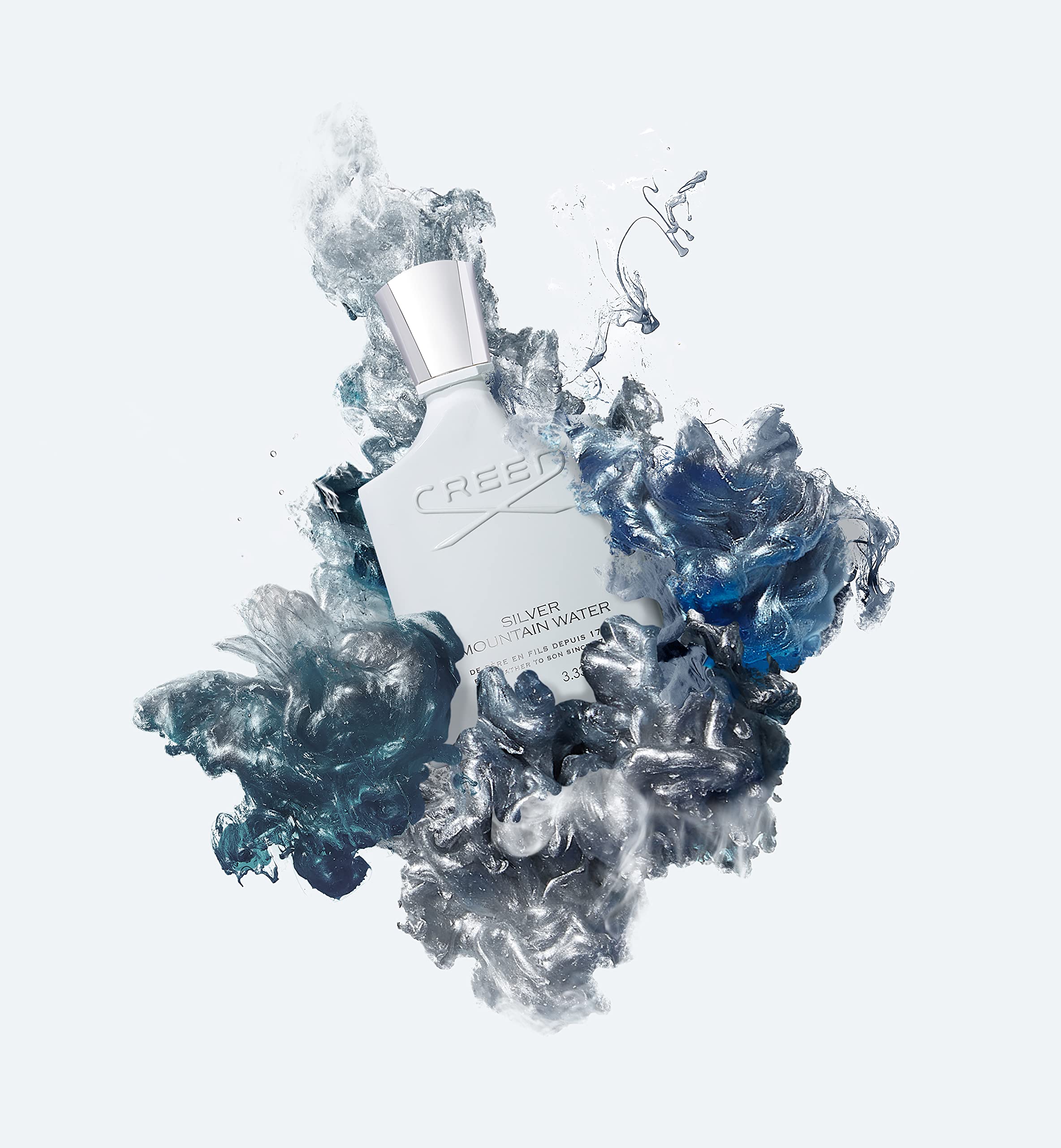 Creed Silver Mountain Water for Men - Premium Luxury Cologne with Citrus, Fruity & Woody Notes - Long Lasting Eau de Parfum - Perfect for Date Night, Office & Special Occasions