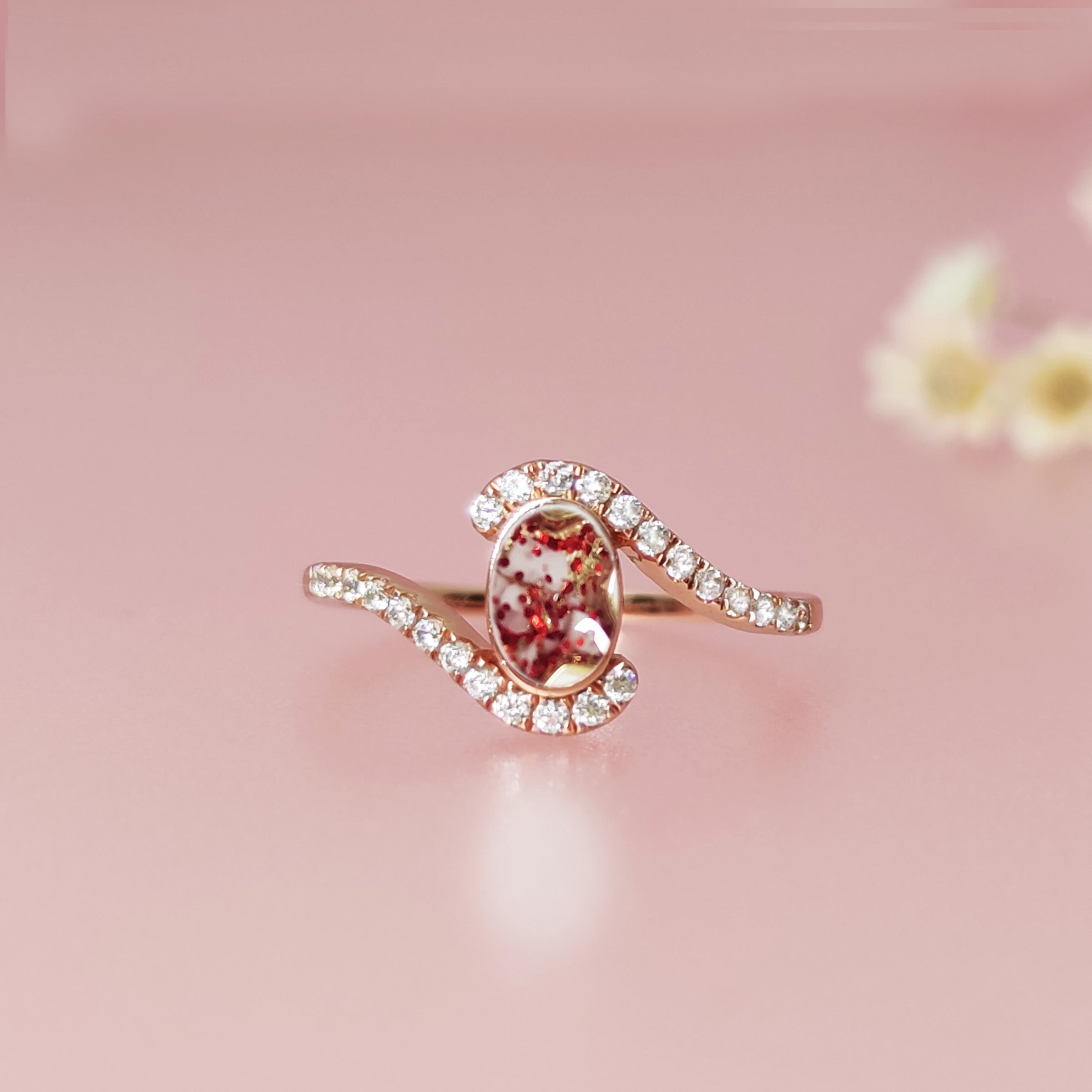 Boundless Love Memorial Ashes Ring - Handcrafted Keepsake Jewelry for Cremation Ashes - Perfect for Remembrance & Memorial Gifts