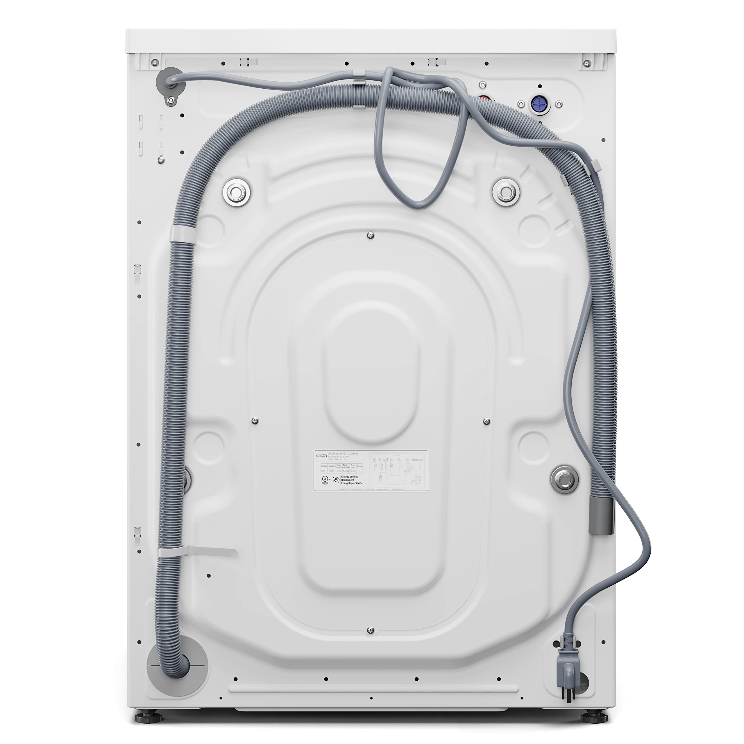 KoolMore 2.7 Cu. Ft Front Load Washing Machine - Compact Space Saving Design, 20-Min Quick Wash, 12 Cycles, Quiet Inverter Motor (120V, 24