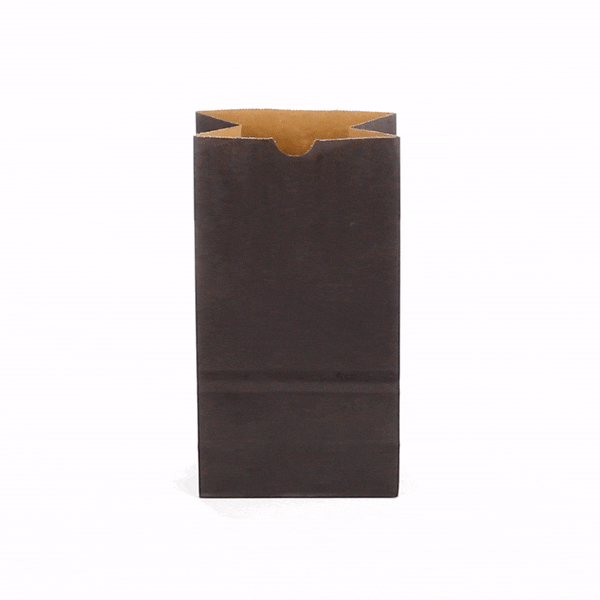 Premium Black Paper Bags 4 lb Capacity - 5