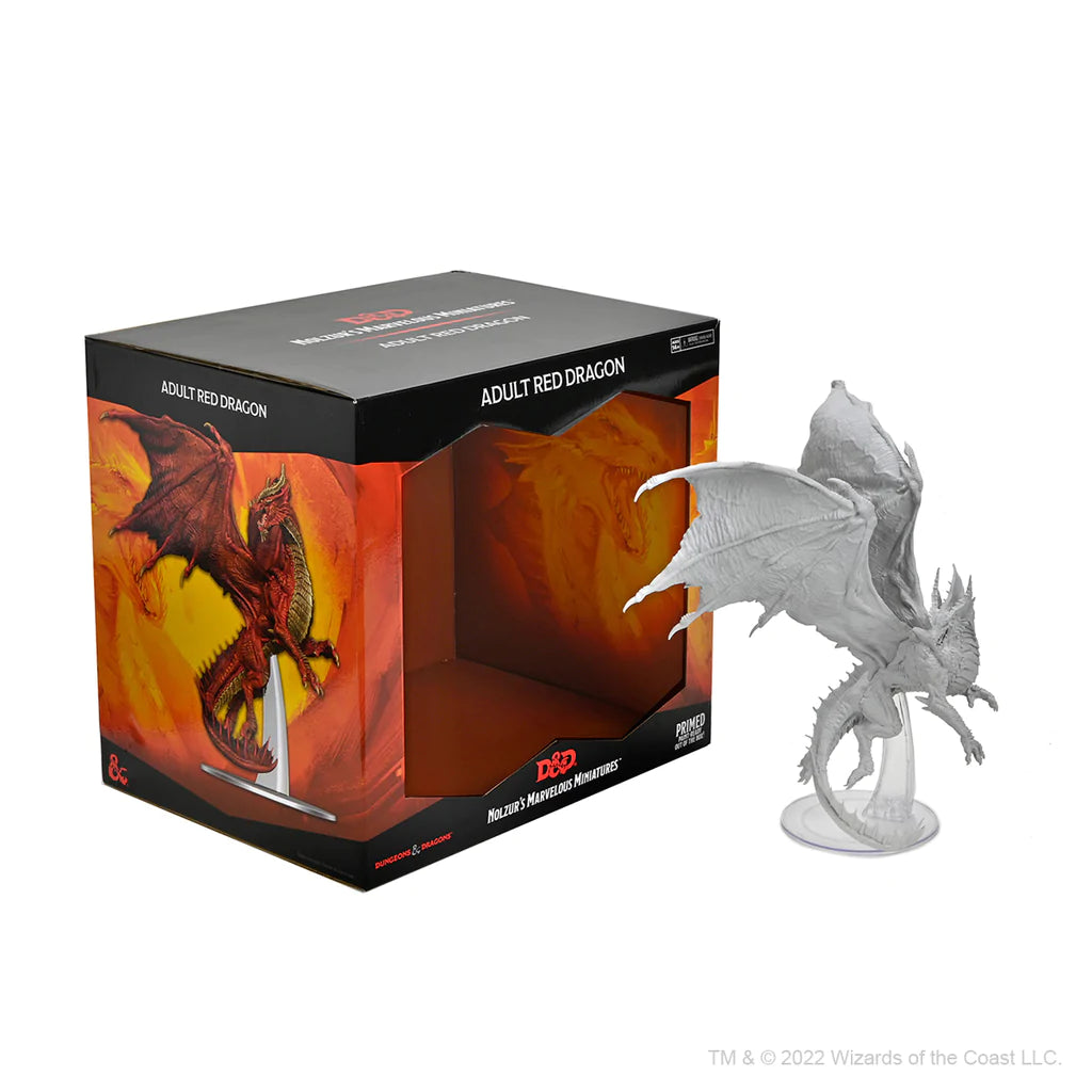 D&D Nolzur's Marvelous Miniatures - Adult Red Dragon Fantasy Figure for Dungeons & Dragons RPG, Tabletop Gaming & Collectors | Perfect for D&D Campaigns, Battle Scenes & Display