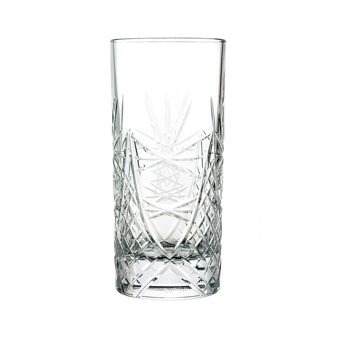 Premium 36cl Crystal Long Drink Glasses - Handcrafted 