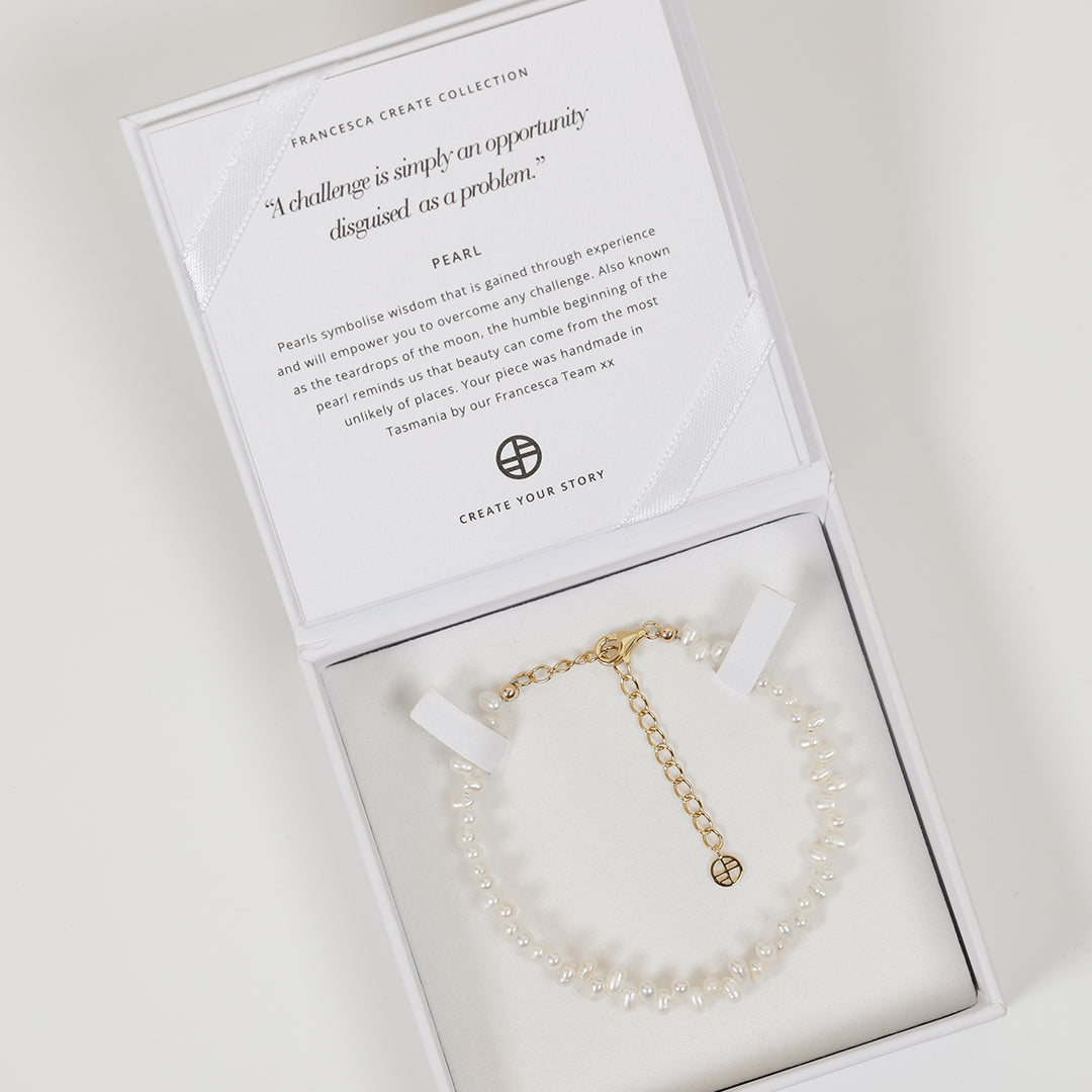 3mm Aspen Pearl Bracelet - Elegant & Dainty Jewelry for Women, Perfect for Weddings, Parties & Everyday Wear