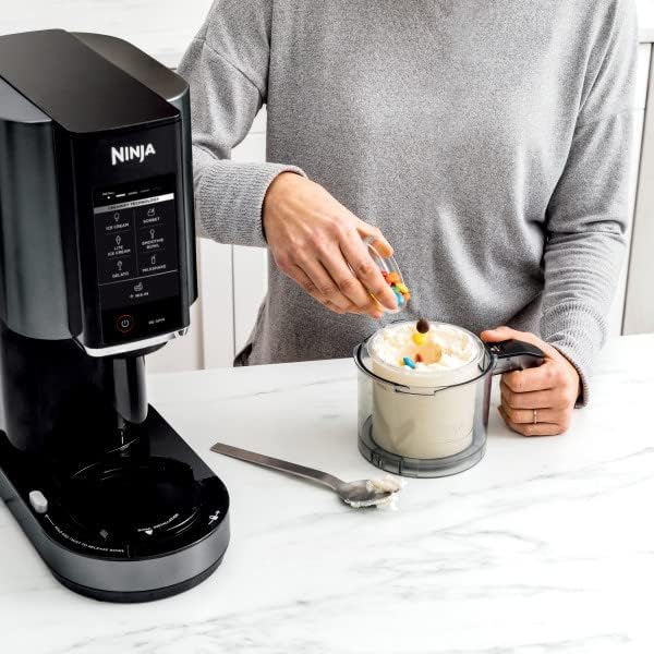 Ninja CREAMi Ice Cream Maker Machine - Make Homemade Ice Cream, Sorbet & Milkshakes with 3 Included Pints (Black) | Perfect for Family Desserts, Party Treats & Healthy Frozen Snacks