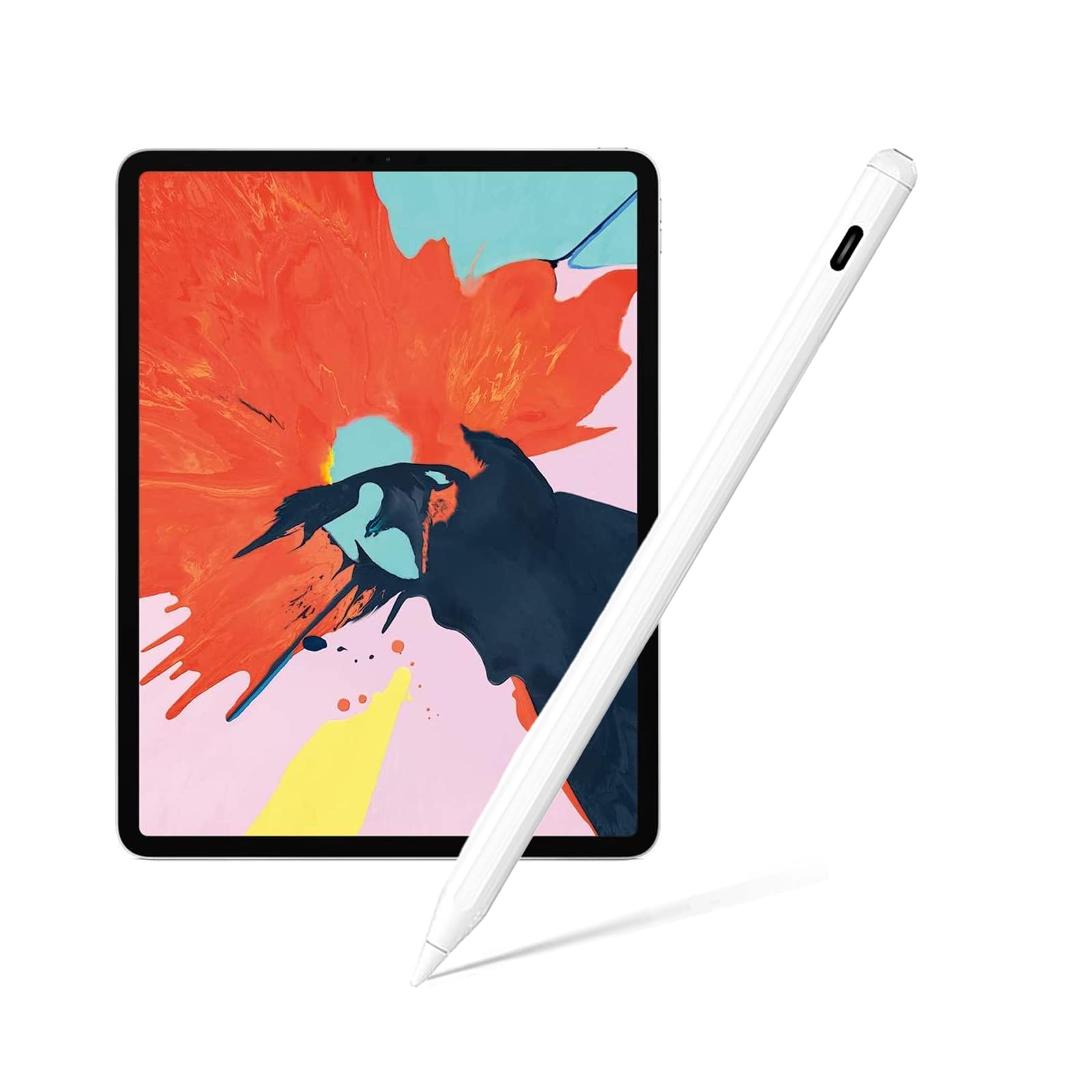 Premium Stylus Pen for iPad with Palm Rejection & Magnetic Wireless Charging - Compatible with Apple iPad Pro (2018-2022, 11/12.9 Inch), iPad Air 3/4/5, iPad 6/7/8/9/10, iPad Mini 5/6 - Perfect for Drawing, Note-Taking & Digital Art