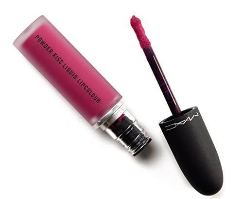 Powder Kiss Liquid Lipcolor - Long Lasting Matte Lipstick, Fuchsia Pink, Vegan & Cruelty Free - Perfect for Parties, Date Nights & Everyday Wear