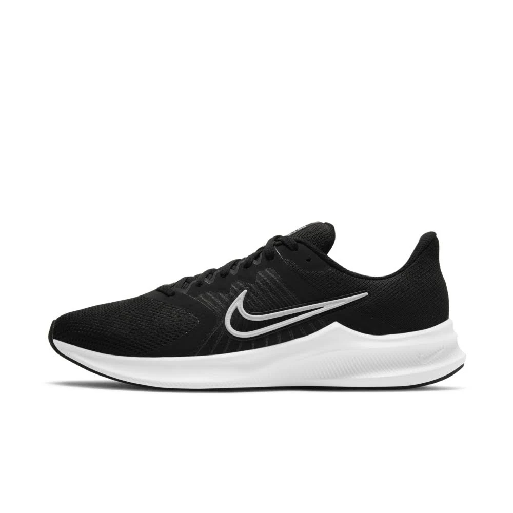Nike Men's Downshifter 11 Running Shoes - Black/White | Lightweight Cushioned Sneakers for Jogging, Gym Workouts & Daily Wear