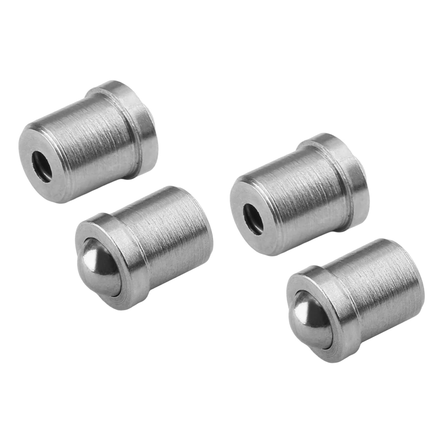 4Pcs Stainless Steel Ball Plunger Cabinet Door Catcher - 0.47