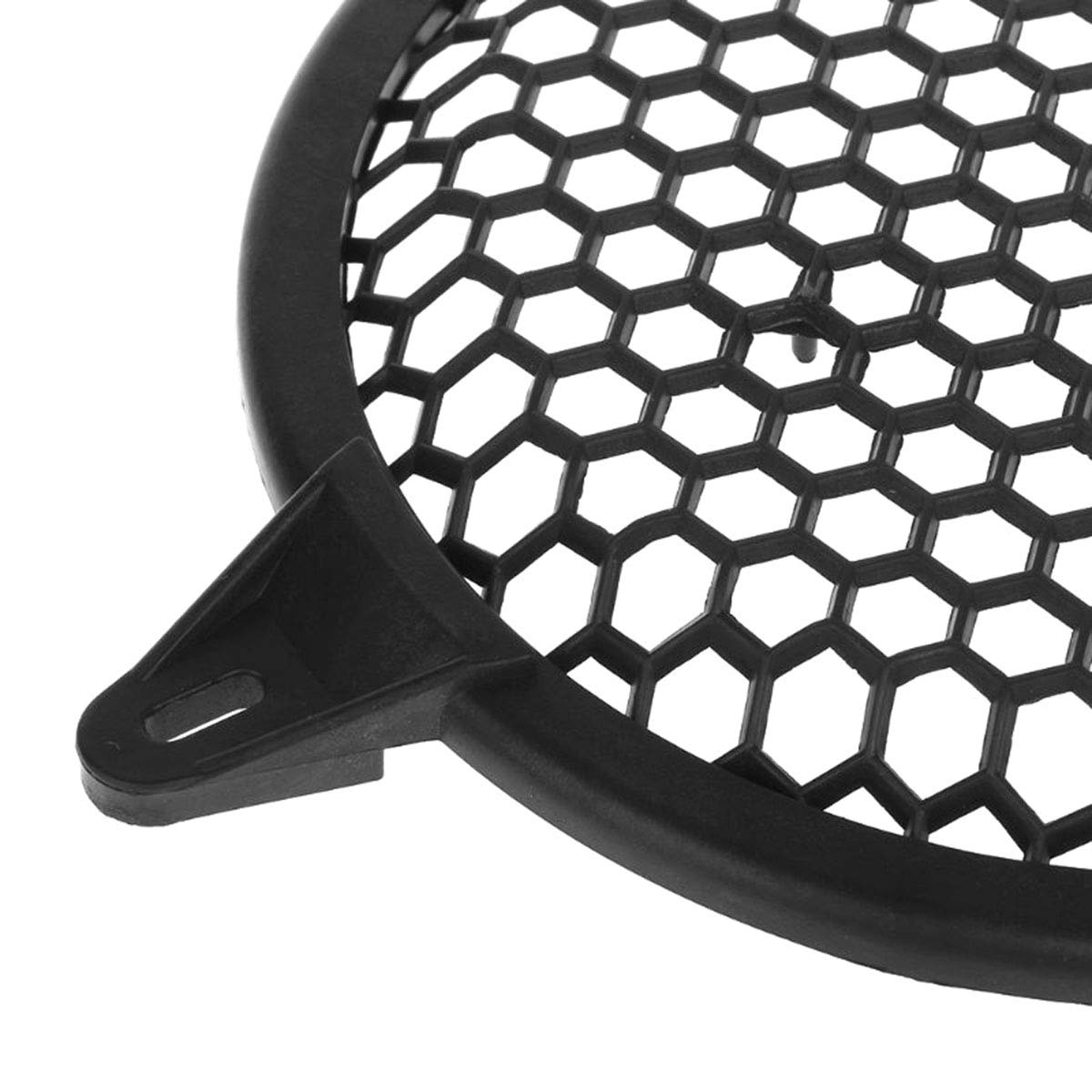 DGZZI 10-Inch Black Subwoofer Speaker Waffle Grill Guard Cover - Car & Home Audio Protection (256mm) - Perfect for Bass Speakers, Sound Systems, and Vehicle Audio Upgrades