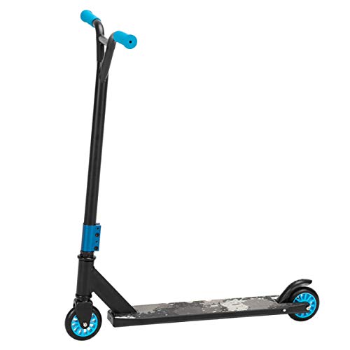 Freestyle Trick Scooter for Teens & Adults - Lightweight Pro Scooter with Durable Aluminum Deck & Smooth Wheels - Perfect for Street Tricks, Skate Parks & Commuting (Blue)