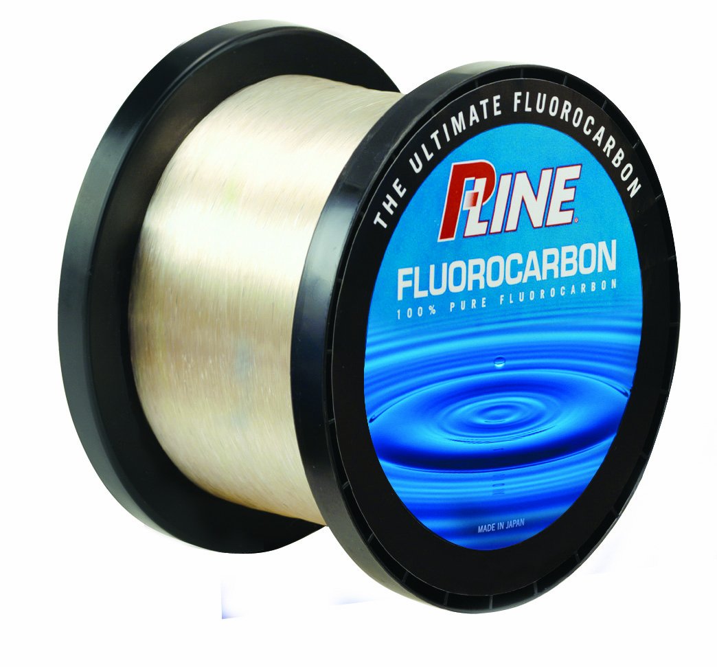 Premium P-Line Fluorocarbon Fishing Line - 2000 Yard Bulk Spool - Invisible Underwater, High Abrasion Resistance - Perfect for Bass, Trout & Saltwater Fishing
