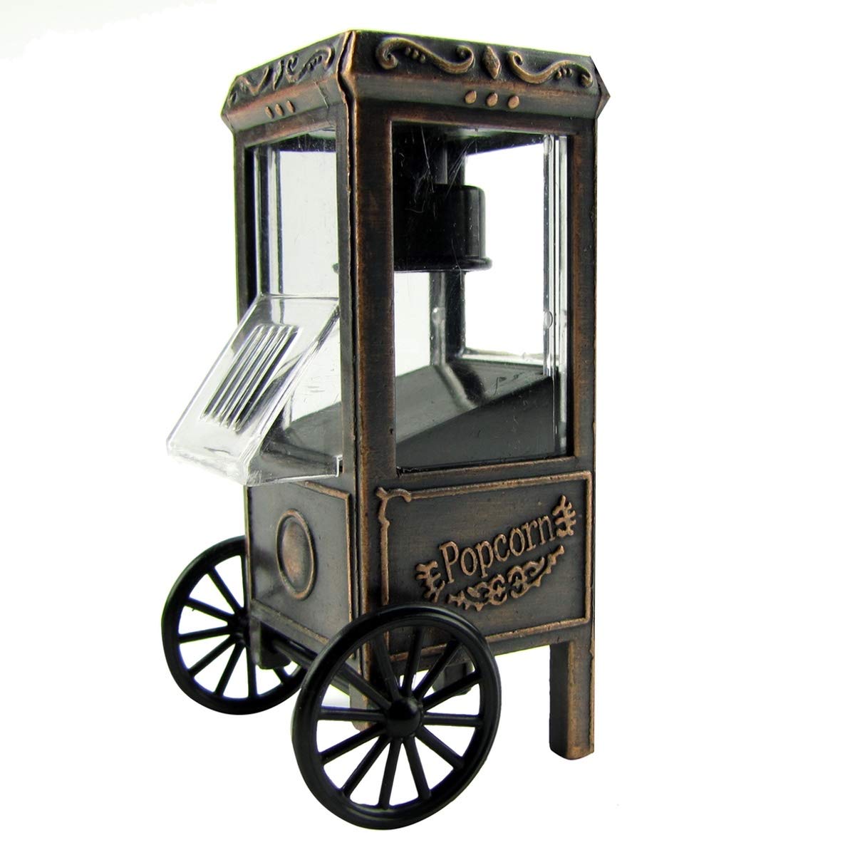 1:16 Scale Miniature Popcorn Machine Die Cast Pencil Sharpener - Collectible Diorama Accessory for Model Train Sets & Desk Decor
