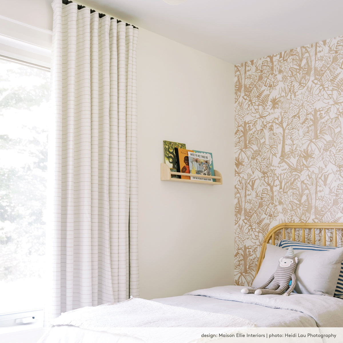 Premium Fraser Stripe Fabric - 100% Natural Cotton Woven Textile for Upholstery, Curtains & Home Decor Projects