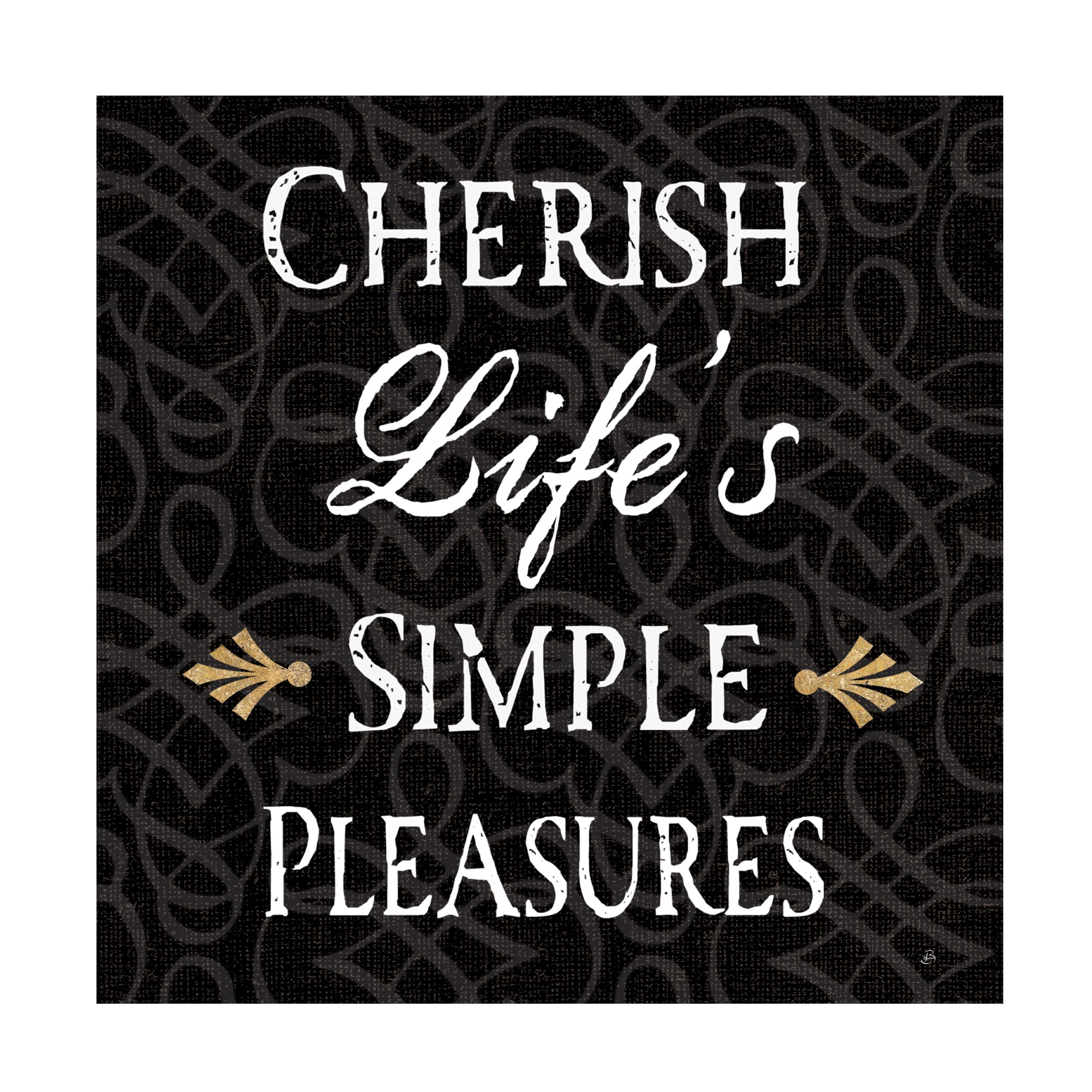 Trademark Fine Art 'Inspirational Collage II on Black' Canvas Wall Art Print by Daphne Brissonnet - Modern Home Decor for Living Room, Bedroom & Office
