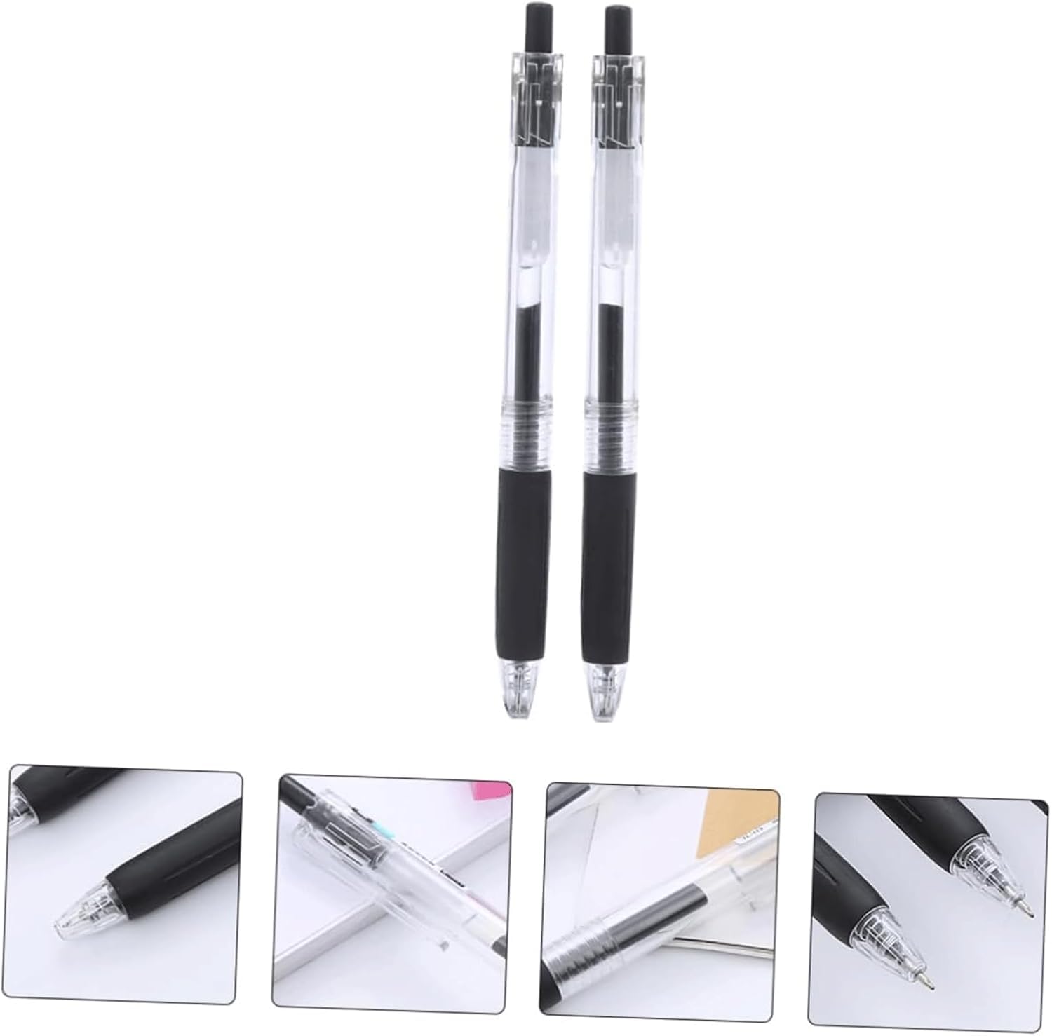 16 Pack Smooth Writing Gel Ink Pens - Quick-Drying Black Ballpoint Rollerball Pens for Students, Office & School Supplies (Perfect for Note Taking, Journaling & Art Projects)