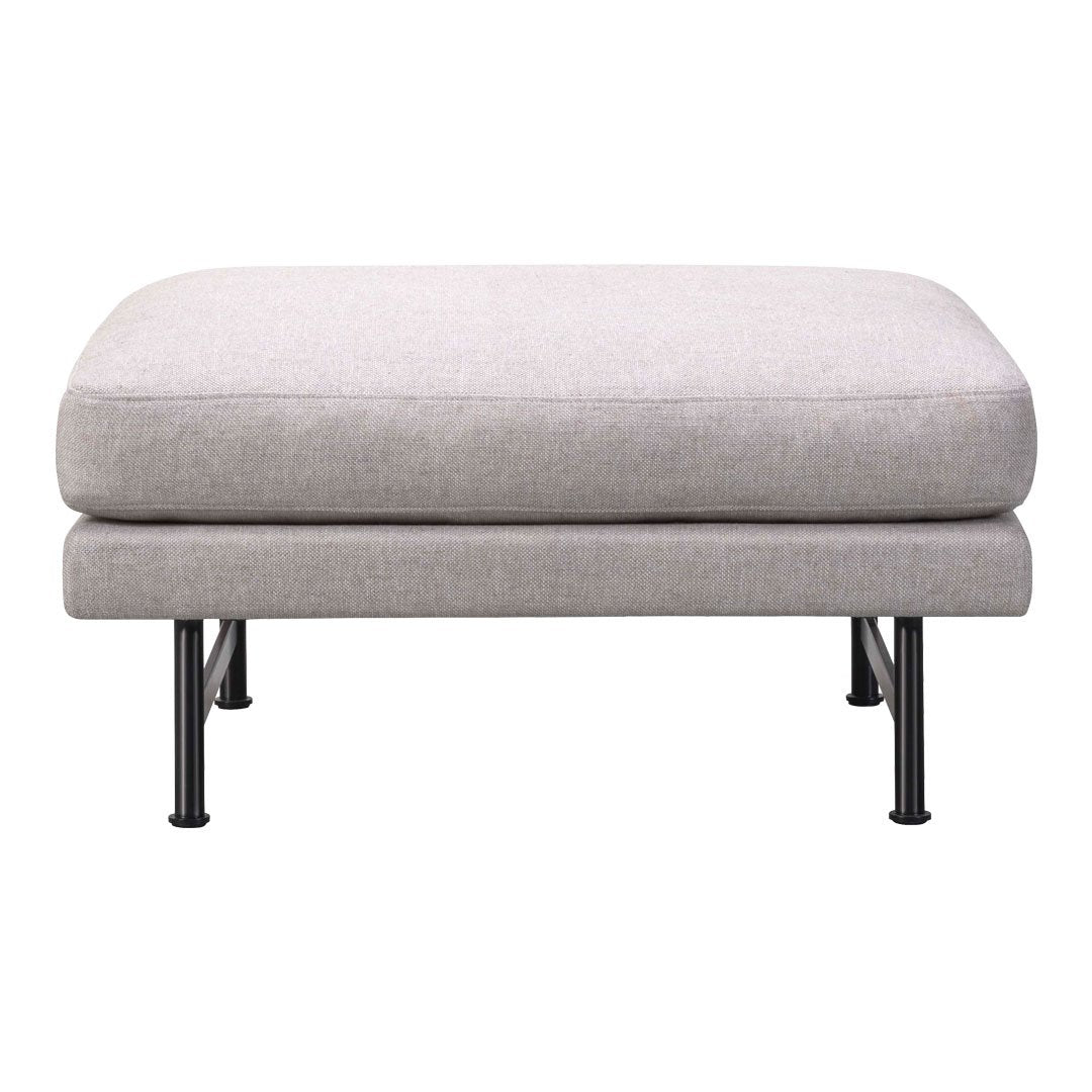 Calmo Ottoman with 80-Inch Metal Base - Modern Footrest & Storage Bench for Living Room, Bedroom, or Office - Durable & Stylish Home Decor