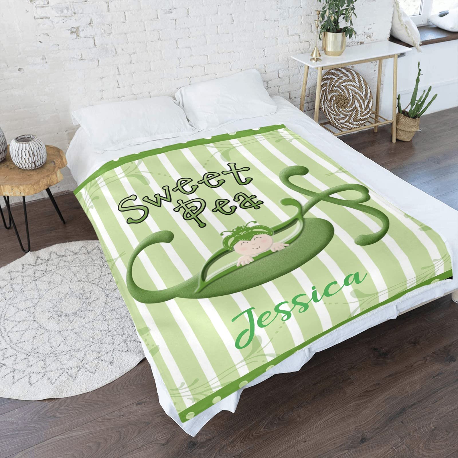 Personalized Baby Blanket with Name - Soft Fleece Swaddling Blanket 30