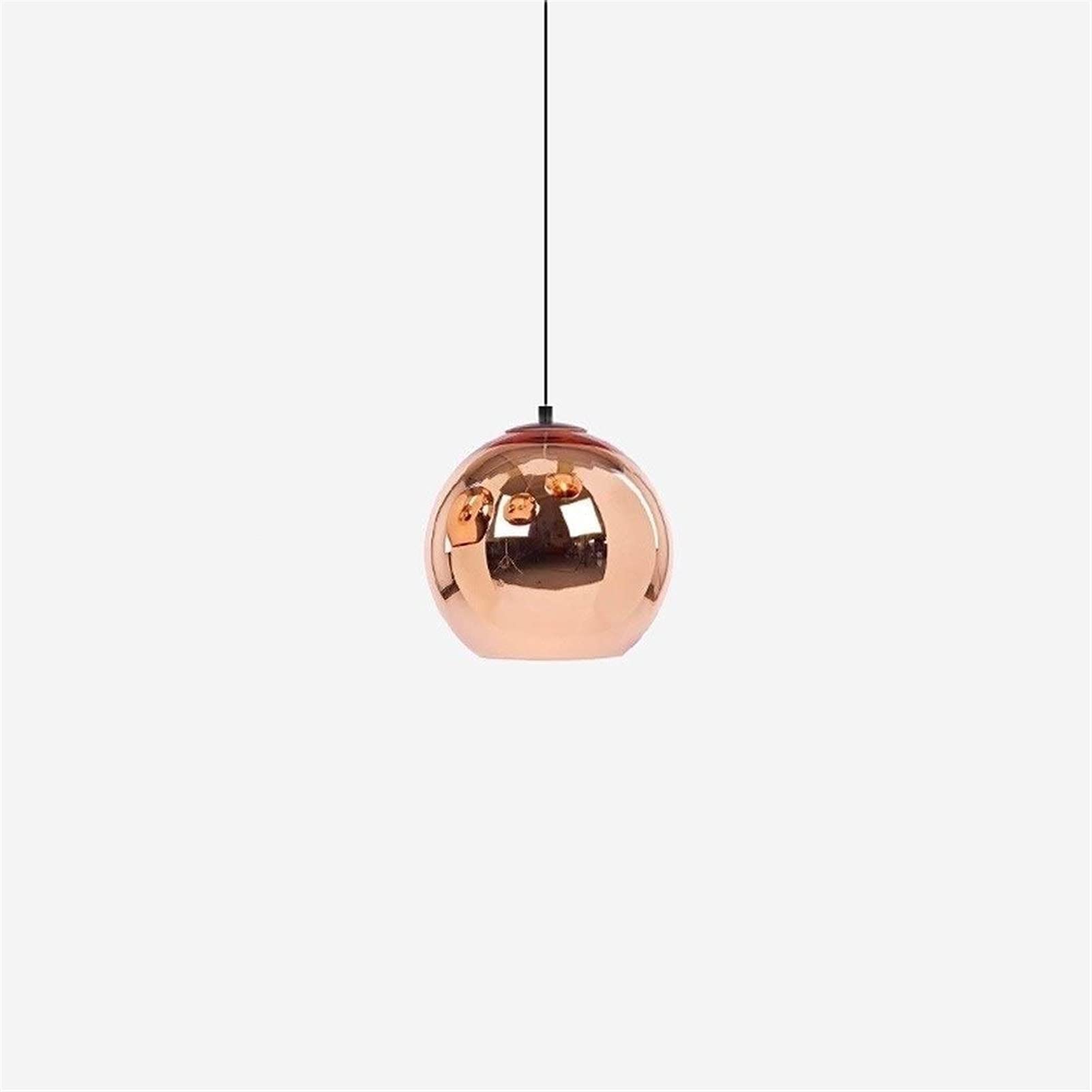 Vintage Bronze Mini Mirror Ball Chandelier - Adjustable Height E26 Pendant Light for Dining Room, Kitchen, Foyer & Hallway - 40cm Retro Hanging Lamp (Perfect for Home Decor, Wedding & Party Lighting)
