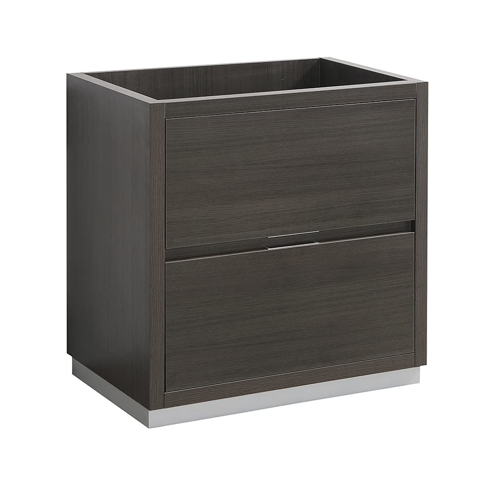 Modern Gray Oak Bathroom Vanity - 30