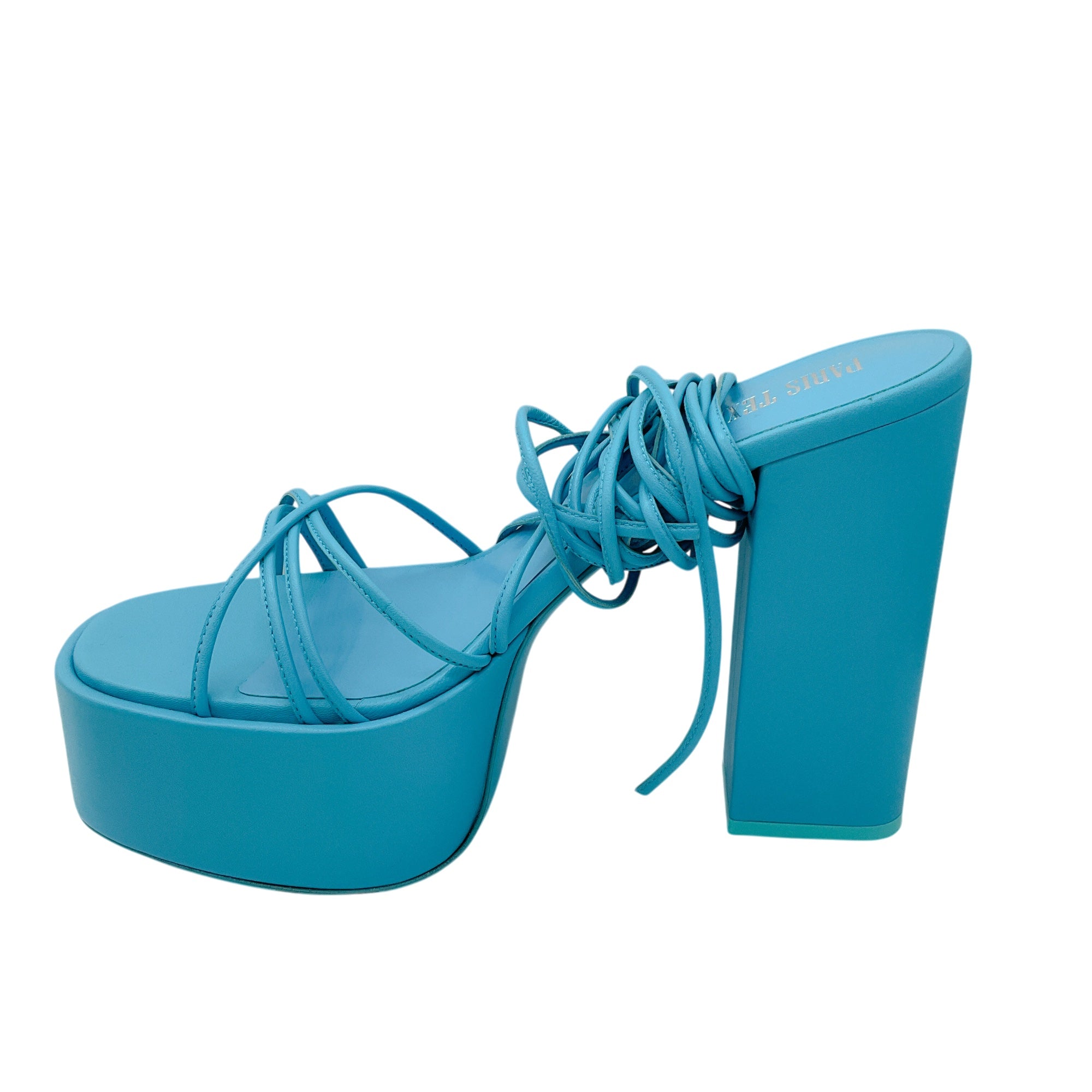 Paris Texas Light Blue Turquoise Malena High Heel Sandals for Women - Elegant Summer Beach Wedding Party Shoes