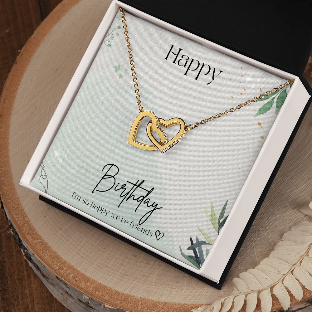 Best Friendship Gifts for Women - Interlocking Heart Necklace Set, Birthday & Anniversary Present for Best Friend, Sister, Girlfriend - Perfect for Valentine's Day, Christmas & Special Occasions