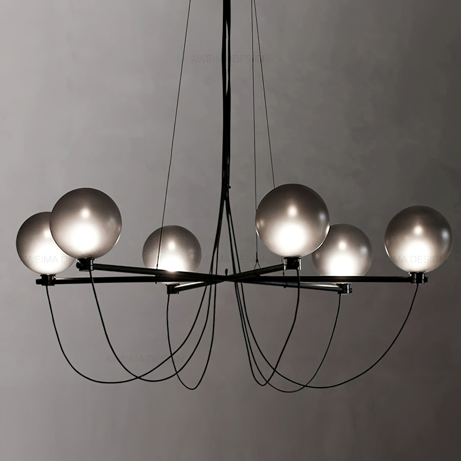 Bagnoregio Chandelier - Elegant Crystal Ceiling Light Fixture for Dining Room, Living Room & Bedroom Decor