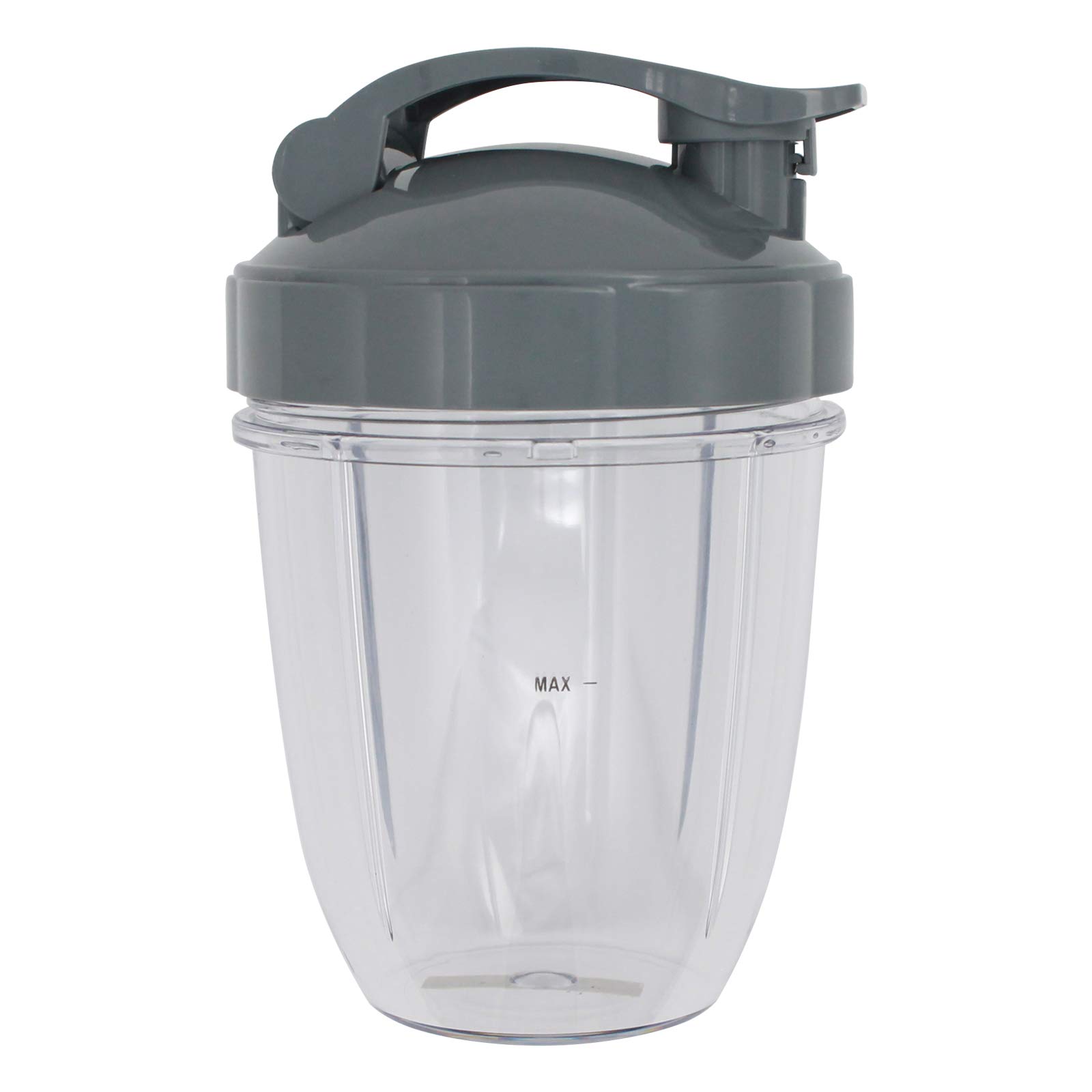 4 Pack Replacement Lids for NutriBullet 600W & Pro 900W Blenders - 18 oz Flip Top Travel Cups - Perfect for Smoothies, Protein Shakes & On-the-Go Drinks