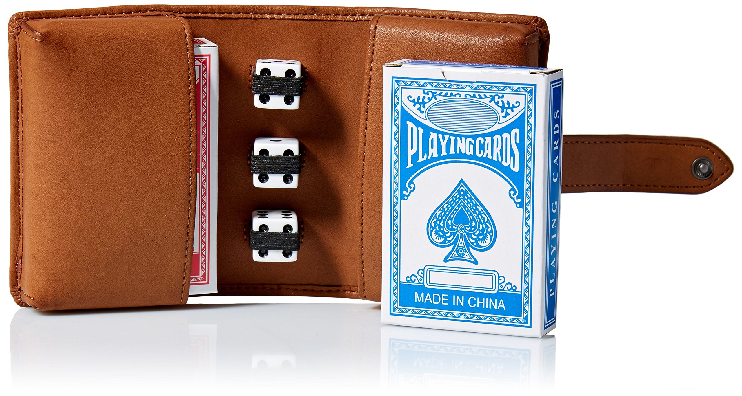Bill Adler Premium Men's Gaming Set - Durable Tin Storage Case for Board Games, Poker & Card Games - Perfect for Game Nights, Travel & Gamer Gifts
