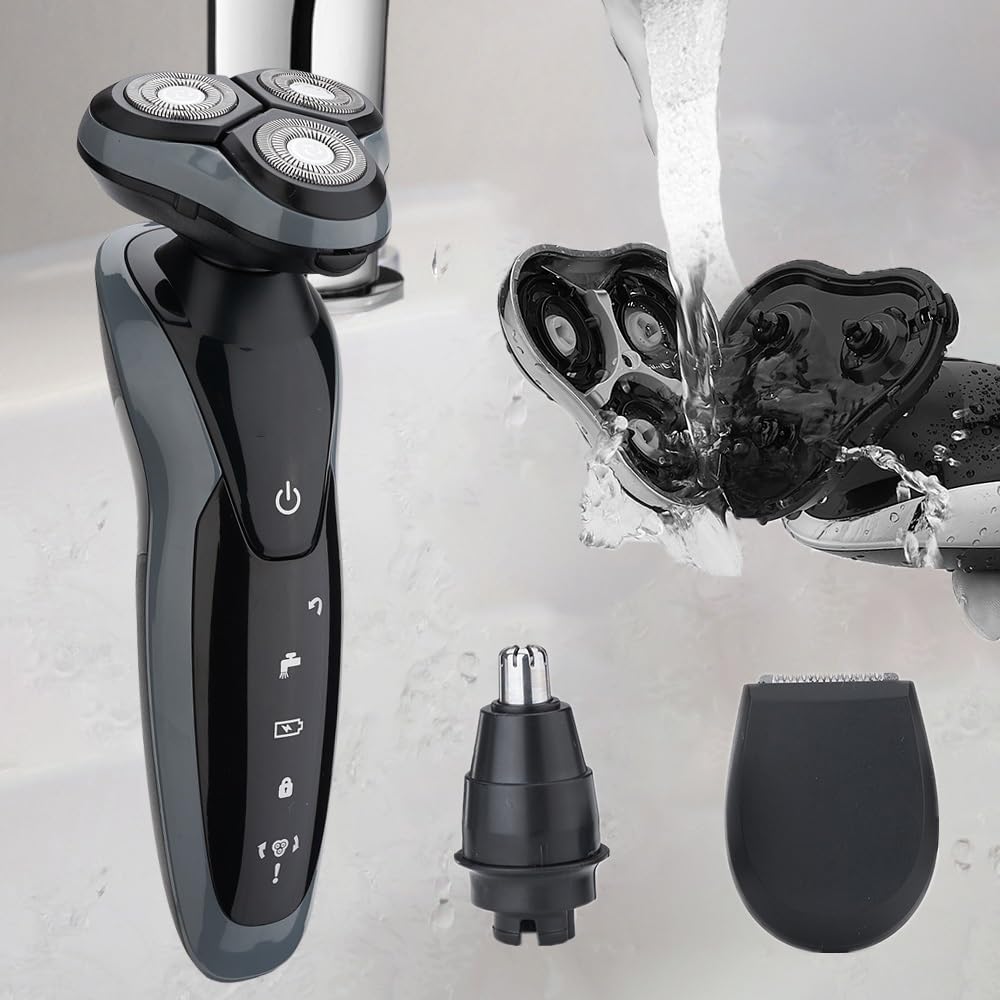 Best Electric Head Shaver for Men - Rechargeable USB Shaving Machine & Beard Trimmer for Smooth Bald Look - Perfect for Travel, Gym & Daily Grooming