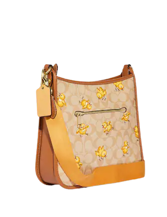Coach Dempsey Signature Canvas File Bag with Tossed Chick Print - Stylish Work Tote for Office, Business Travel & Everyday Use