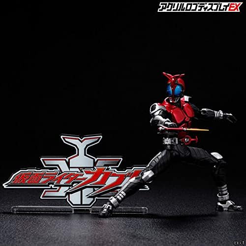 Bandai Kamen Rider Kabuto Acrylic Logo Display Stand - Collectible Anime Figure Stand for Home & Office Decor, Perfect for Fans & Gift Giving