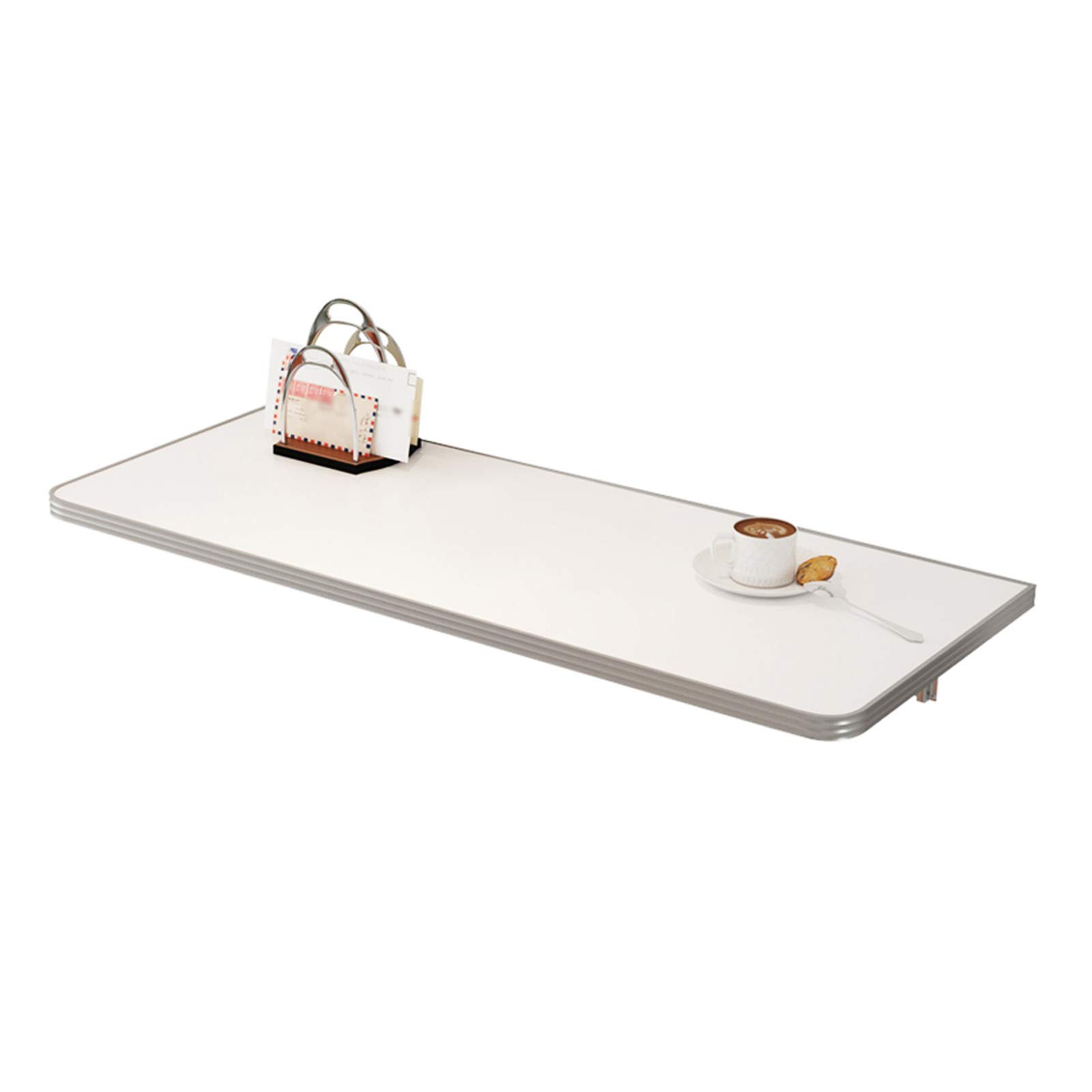 Wall-Mounted Floating Folding Desk - Multi-Function Computer Study Table for Home Office, Kitchen & Kids Room - Space Saving Workbench with 100kg Capacity - 20 Size Options in White (90x40cm/35.5x16in) - Perfect for Small Apartments, Dorm Rooms & Compact Workspaces