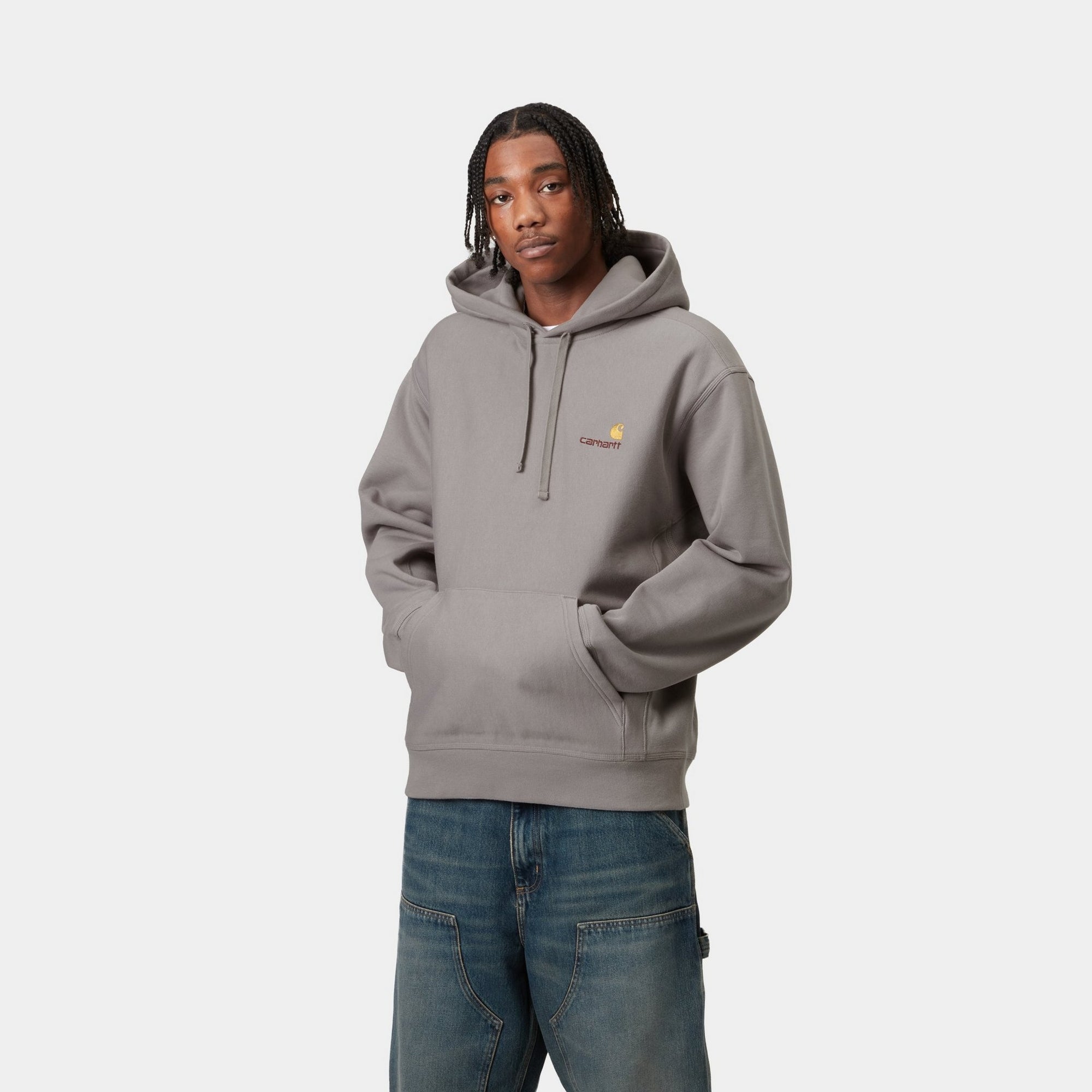 Yosemite Hooded Sweatshirt with American Script - Cozy Pullover for Outdoor Adventures & Casual Wear