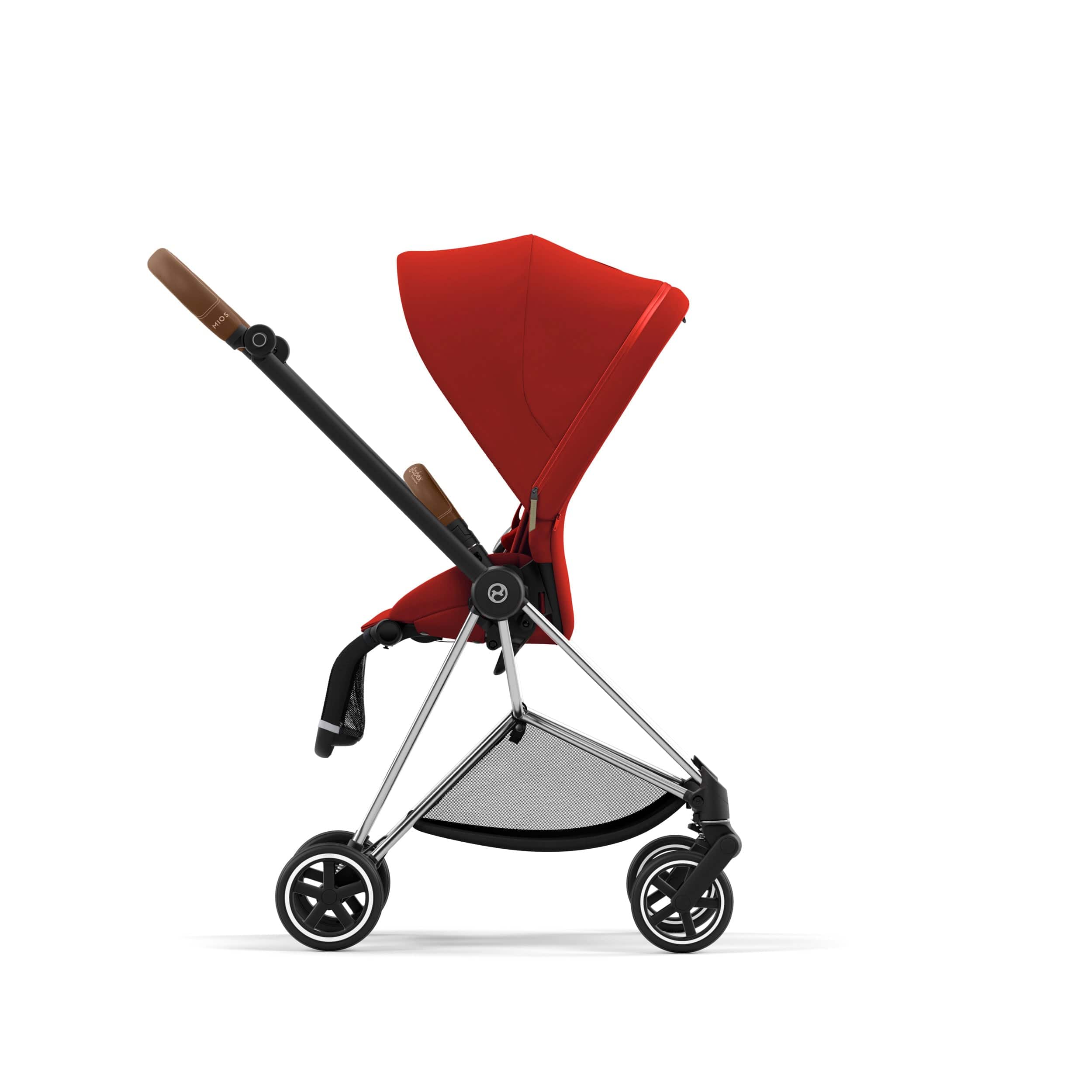 Cybex Mios 3 Complete Stroller - Lightweight Travel Stroller with Reversible Seat, Chrome/Brown | Perfect for City Walks, Travel & Everyday Use