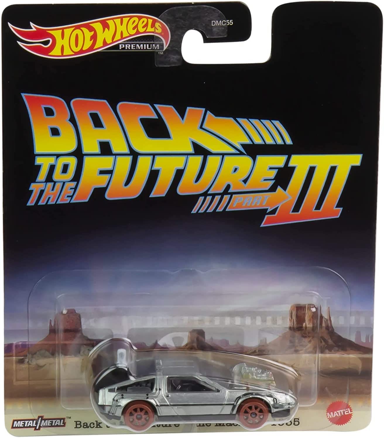 Hot Wheels Back to the Future 1955 Time Machine Die-Cast Car - Collectible 1:64 Scale Toy Vehicle for Kids & Adults - Perfect for Display, Gifts, and Movie Fans