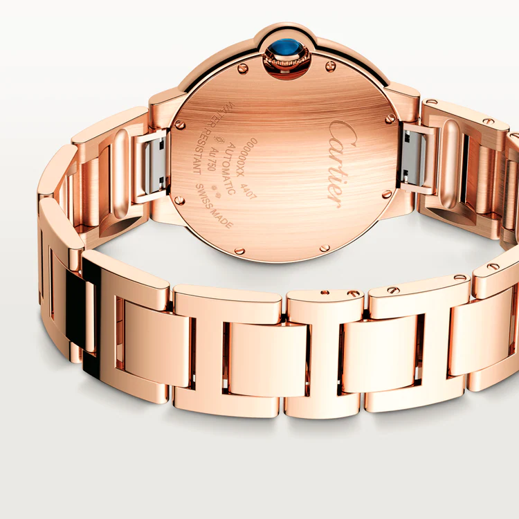 Cartier Ballon Bleu 36mm 18K Rose Gold Diamond Ladies Watch - Luxury Women's Timepiece for Gifts, Weddings & Special Occasions