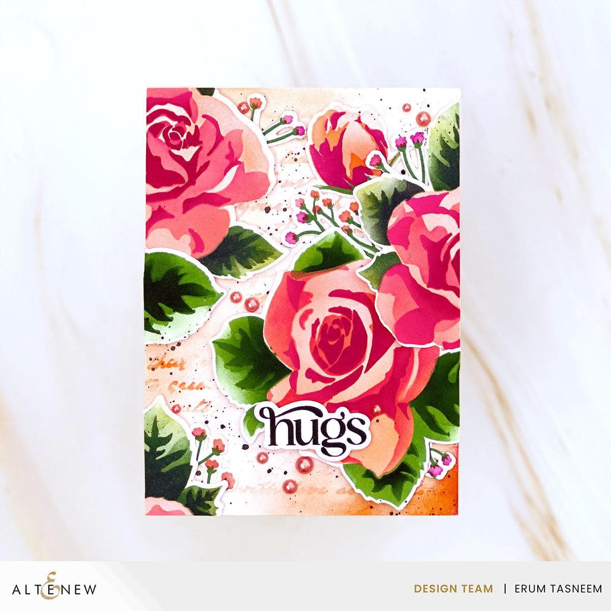 Romantic Roses Layering Stencil Set (6 in 1) - DIY Scrapbooking, Card Making & Wall Art Templates for Home Decor & Craft Projects