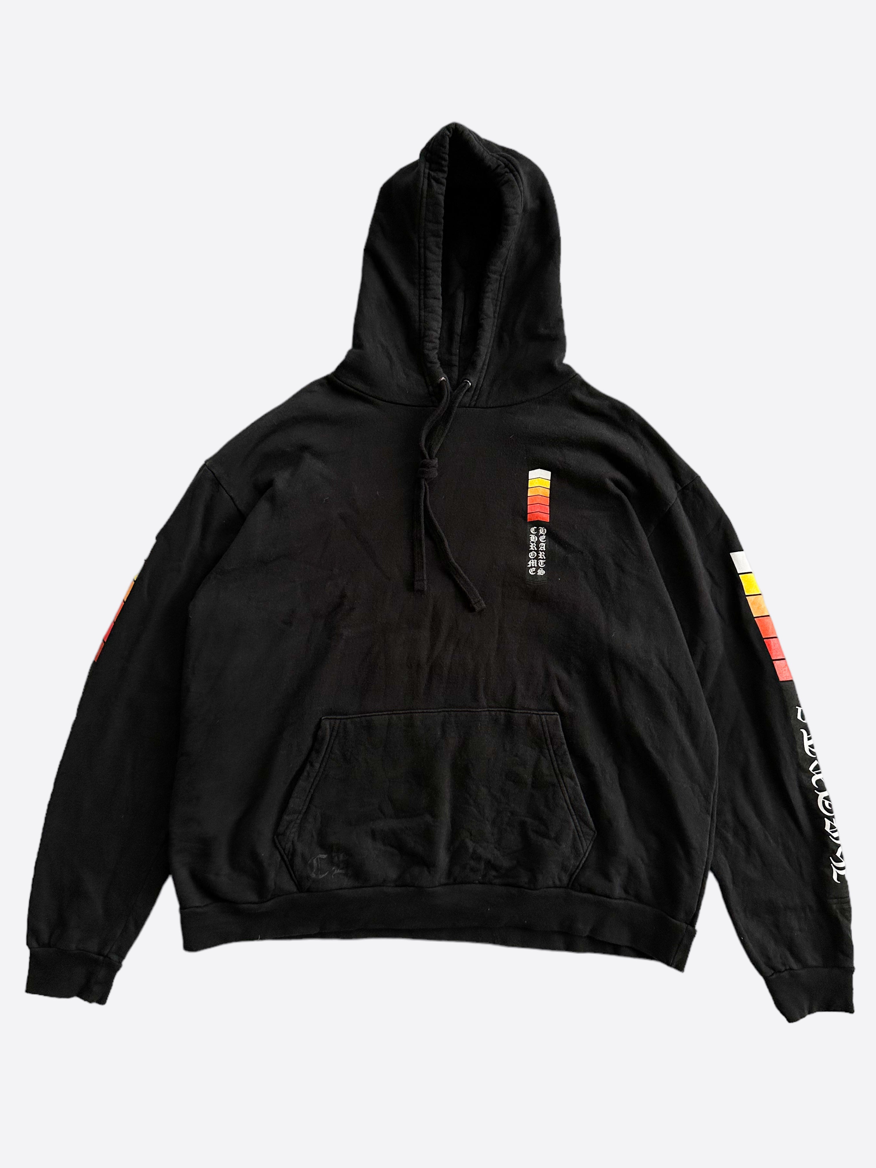 Chrome Hearts Black Racing Stripes Hoodie for Men & Women - Stylish Streetwear Pullover with Premium Cotton - Perfect for Casual Outfits, Urban Fashion & Night Out