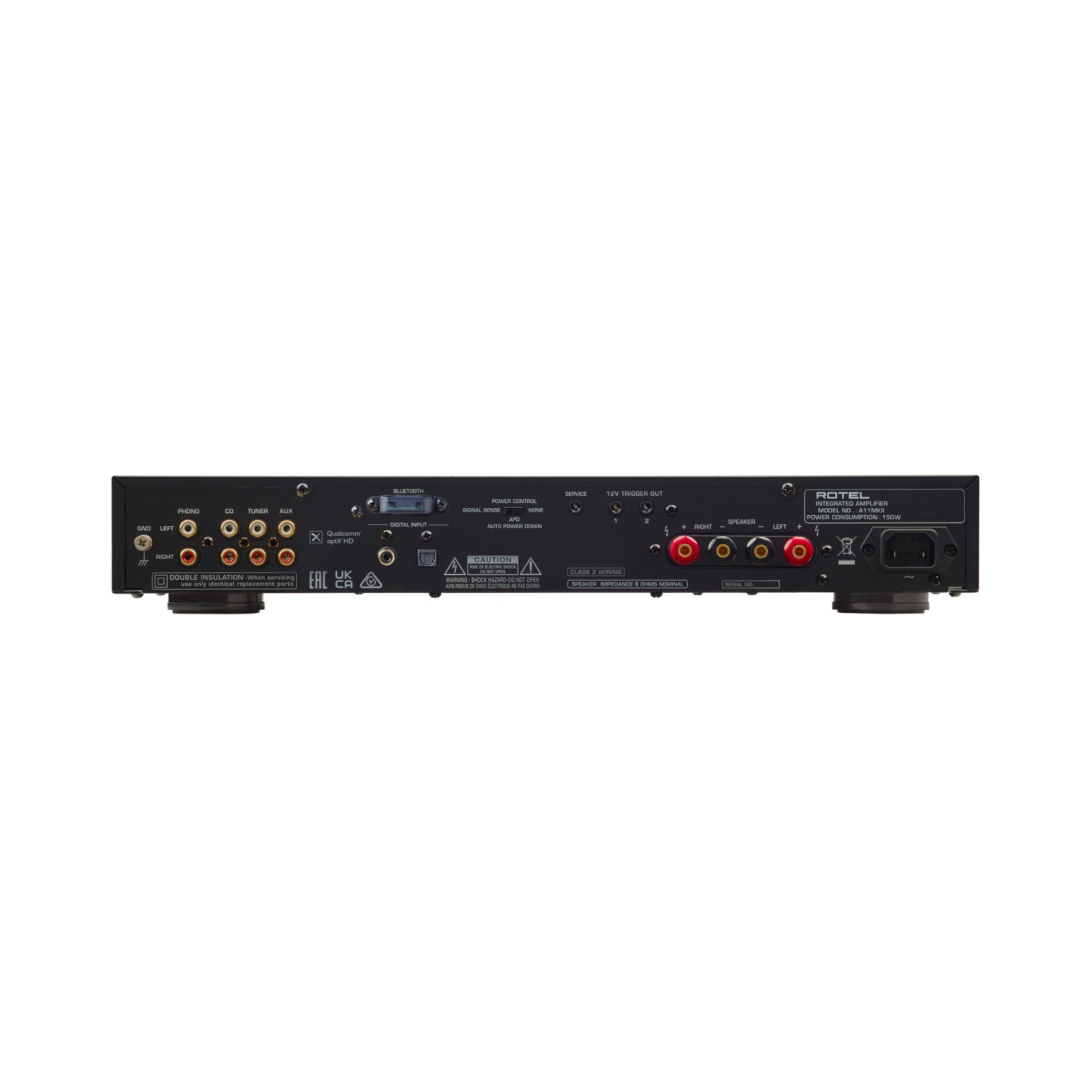 Rotel A11MK2 Integrated Stereo Amplifier - Black (Open Box) | Hi-Fi Audio System for Home Theater, Music Listening & Audiophile Setup