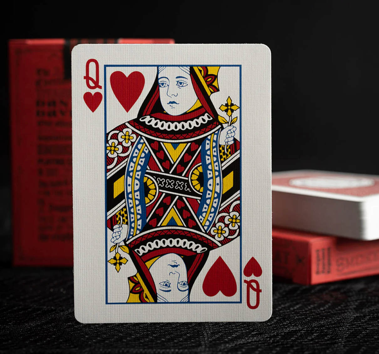 Smoke & Mirrors Red Rouge Playing Cards - Premium Collectible Deck for Magic Tricks, Cardistry & Poker Games - Perfect for Magicians, Card Players & Gift Giving