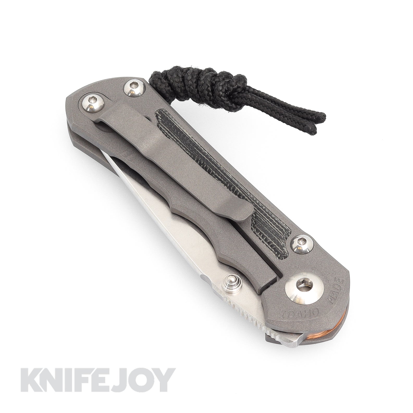 Chris Reeve Knives Small Inkosi Tanto Plain Folding Knife - Magnacut Blade, Black Canvas Micarta Inlay & Titanium Handles - EDC, Outdoor, Camping, Survival Gear