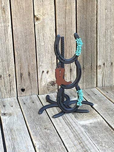 Stainless Steel Horseshoe Paper Towel Holder - Rustproof Kitchen Towel Rack for Farmhouse, Western, or Ranch Style Decor - Perfect for Kitchen, Bathroom, or RV Use