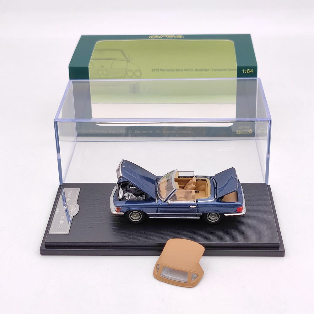 1:64 Mercedes Benz 450 SL Roadster Diecast Model Car - 1973 European & American Version - Limited Edition Collectible Toy for Adults - Perfect for Display, Gifts, and Car Enthusiast Collections