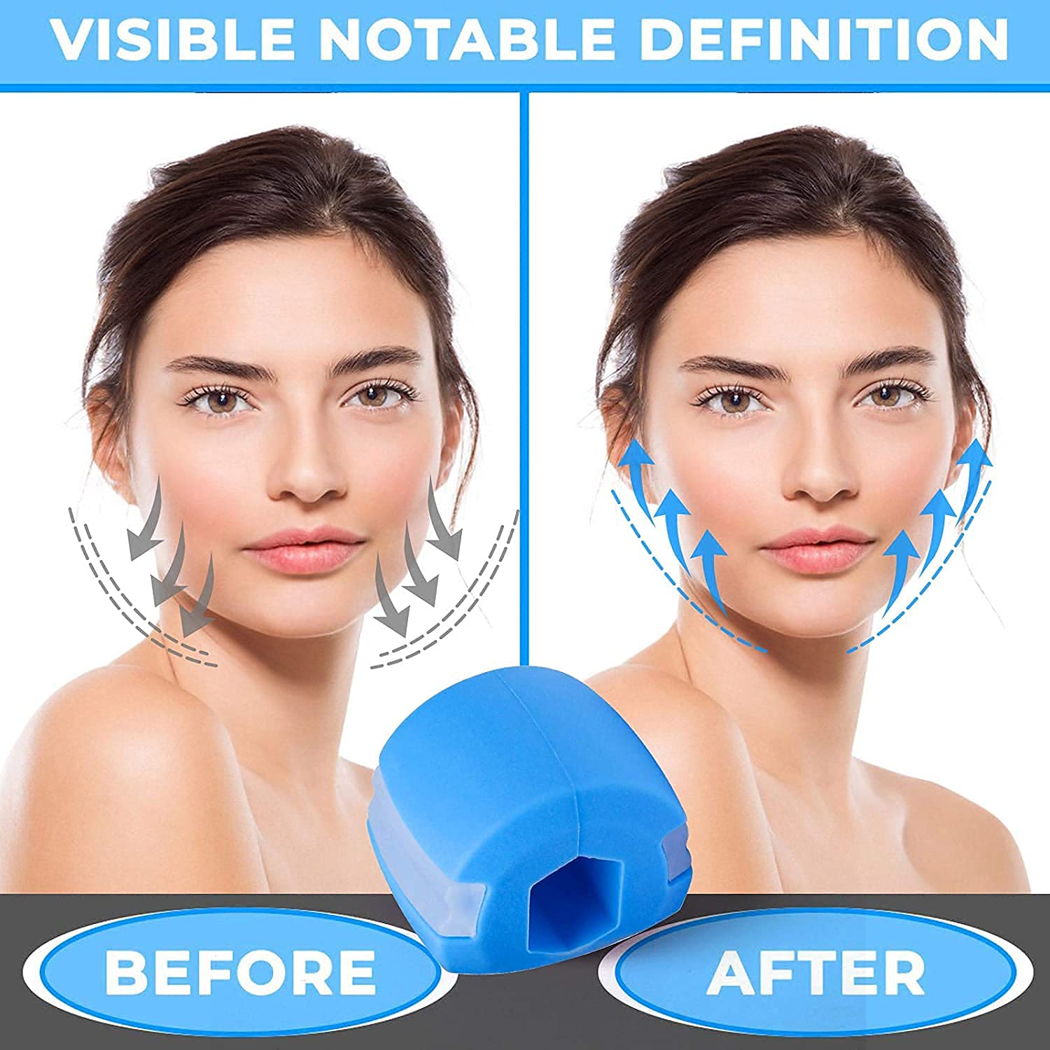 Ostin Jaw Exerciser - Chewable Jawline Workout Ball for Men & Women | Double Chin Reducer, Facial Toner & Stress Reliever | Improve Jaw Definition & Slim Face | Perfect for Home, Office & Gym Use