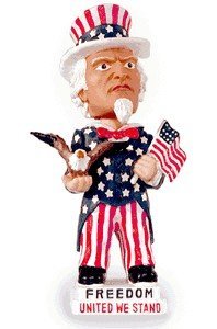 Uncle Sam Bobblehead - Patriotic Gift for Home & Office Decor