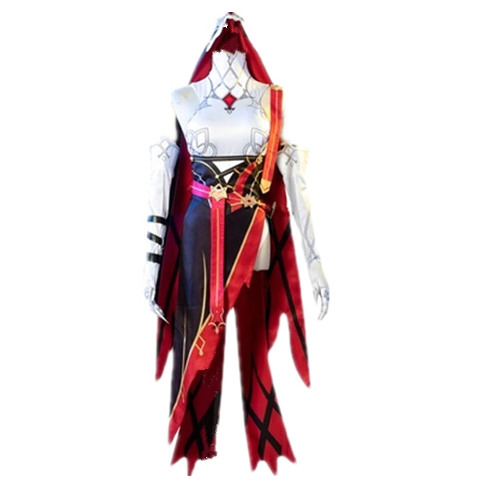 Genshin Impact Rosaria Cosplay Costume Set - Full Outfit with Wig & Shoes | Anime Game Character Dress for Halloween, Conventions & Cosplay Events