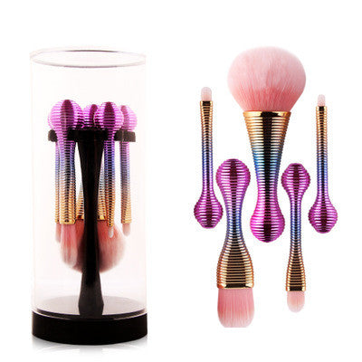 5-Piece Professional Makeup Brush Set for Foundation, Blending, Contouring - Perfect for Everyday Makeup & Travel