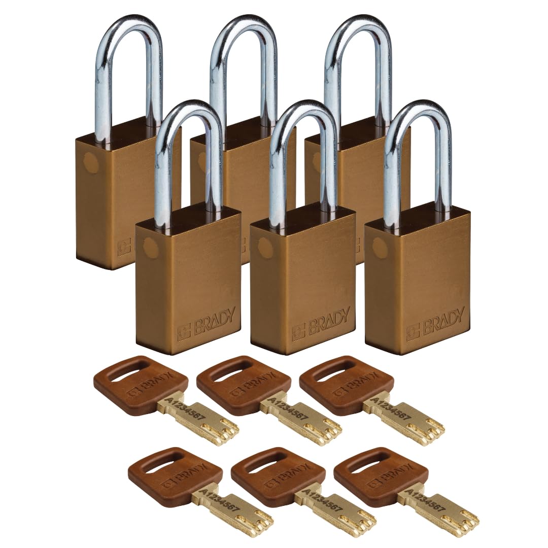 Brady SafeKey Aluminum Lockout Padlock - 1.5