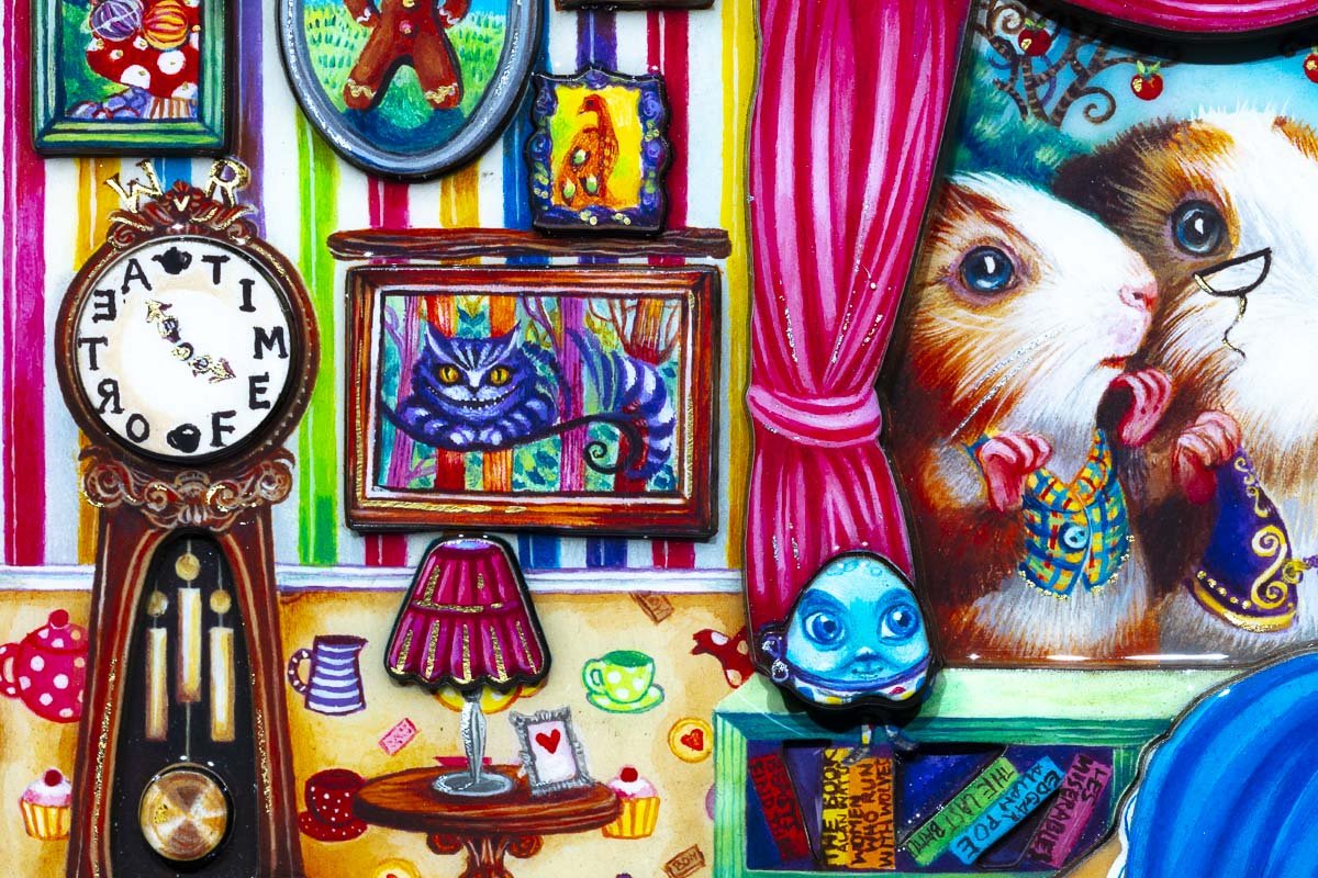 Alice in William Rabbit's House - Rare Artist Proof Edition - Collectible Vintage Book - Perfect for Disney Fans & Classic Literature Collectors